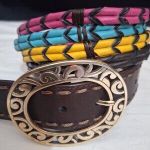 Women’s Brighton Western Strand Belt B20638 Multi Colored 32 /M